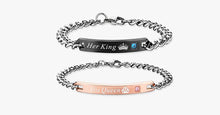 Load image into Gallery viewer, His Queen Her King Couples Bracelets - FREE SHIP DEALS