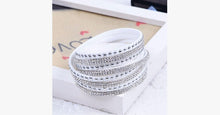 Load image into Gallery viewer, Metallic Leather Wrap Bracelet