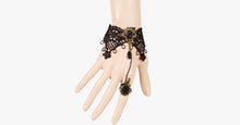 Load image into Gallery viewer, Midnight Lace Ring-to-Wrist Bracelet