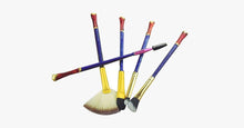 Load image into Gallery viewer, Wonder Woman Inspired 5 Piece Makeup Brush Set - FREE SHIP DEALS
