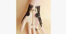 Load image into Gallery viewer, Midnight Lace Ring-to-Wrist Bracelet