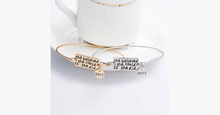 Load image into Gallery viewer, She Believed She Could So She Did Bangle With 2017 Charm
