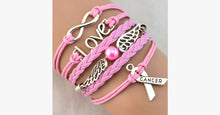 Load image into Gallery viewer, Pink Angel Cancer Awareness Bracelet
