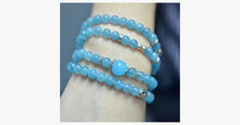 Load image into Gallery viewer, Blue Agate Beaded Aquamarine Bracelet - FREE SHIP DEALS