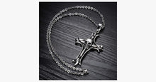 Load image into Gallery viewer, Cross Skull Stainless Steel Pendent - FREE SHIP DEALS
