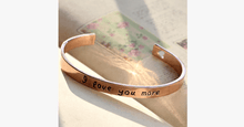 Load image into Gallery viewer, 18k Gold Plated - I Love You More Bangle - FREE SHIP DEALS