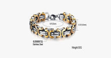 Load image into Gallery viewer, Luxury Personalized Man Bracelet New Cool Gold/Silver Stainless Steel - FREE SHIP DEALS