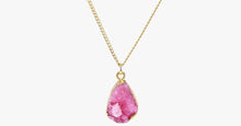 Load image into Gallery viewer, Pink Druzy Stone Necklace