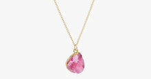 Load image into Gallery viewer, Pink Druzy Stone Necklace