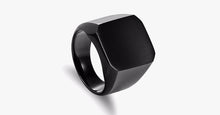 Load image into Gallery viewer, Square Titanium Men's Ring
