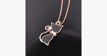 Load image into Gallery viewer, Rose Gold Cat Pendant