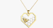 Load image into Gallery viewer, Heart Bee Necklace - FREE SHIP DEALS