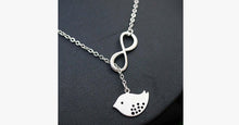 Load image into Gallery viewer, Little Bird Infinity Pendant - FREE SHIP DEALS