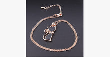 Load image into Gallery viewer, Rose Gold Cat Pendant