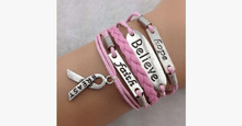 Load image into Gallery viewer, Hope Believe and Faith - Show Your Support Breast Cancer - FREE SHIP DEALS