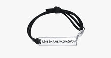 Load image into Gallery viewer, Live In The Moment Leather Strap Bracelet - FREE SHIP DEALS