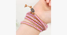 Load image into Gallery viewer, Pink Nebula Wrap Bracelet