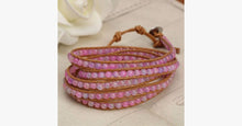 Load image into Gallery viewer, Pink Nebula Wrap Bracelet