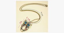 Load image into Gallery viewer, Blue Eyes Owl Pendant - FREE SHIP DEALS