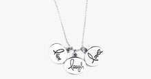 Load image into Gallery viewer, Live Laugh Love Circle Pendant - FREE SHIP DEALS