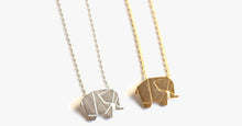 Load image into Gallery viewer, Geometric Origami Elephant Necklace - FREE SHIP DEALS