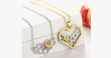 Load image into Gallery viewer, Heart Bee Necklace - FREE SHIP DEALS
