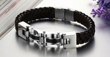 Load image into Gallery viewer, Armageddon Wing Men's Stainless Steel Bracelet (Brown) - FREE SHIP DEALS