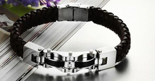 Load image into Gallery viewer, Armageddon Wing Men's Stainless Steel Bracelet (Brown) - FREE SHIP DEALS