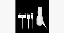 Load image into Gallery viewer, 3 In 1 Car Charger Coil Cable Adapter - FREE SHIP DEALS