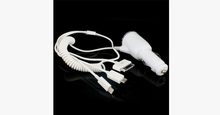 Load image into Gallery viewer, 3 In 1 Car Charger Coil Cable Adapter - FREE SHIP DEALS