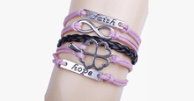 Load image into Gallery viewer, Clover Faith Hope Infinity - FREE SHIP DEALS