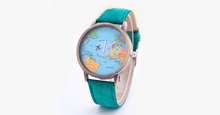 Load image into Gallery viewer, Denim World Map Watch - FREE SHIP DEALS