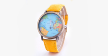 Load image into Gallery viewer, Denim World Map Watch - FREE SHIP DEALS