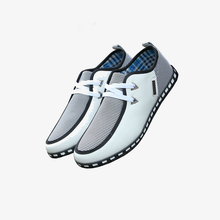 Load image into Gallery viewer, Men's Striped Lace Shoes - Blue