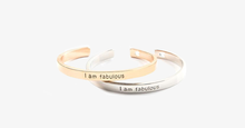 Load image into Gallery viewer, I am Fablous Cuff Bangle - FREE SHIP DEALS