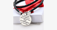 Load image into Gallery viewer, The Love Between A Grandmother and Granddaughter is Forever - Hand Stamped Bracelet