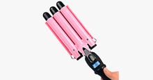 Load image into Gallery viewer, LCD Display Ceramic Triple Barrel Curling Iron [BEST SELLER] - FREE SHIP DEALS