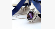 Load image into Gallery viewer, 3 Carat Handcrafted Alexandrite Pendant with Silver Plated Chain - FREE SHIP DEALS