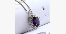 Load image into Gallery viewer, 3 Carat Handcrafted Alexandrite Pendant with Silver Plated Chain - FREE SHIP DEALS