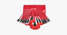 Load image into Gallery viewer, 24 Piece Royal Red Make Up Brush Set - FREE SHIP DEALS
