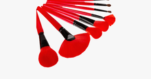 Load image into Gallery viewer, 24 Piece Royal Red Make Up Brush Set - FREE SHIP DEALS