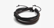 Load image into Gallery viewer, Rustic Leather Wrap Bracelet
