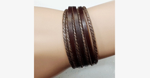 Load image into Gallery viewer, Rustic Leather Wrap Bracelet