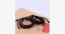Load image into Gallery viewer, Rustic Leather Wrap Bracelet