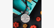 Load image into Gallery viewer, The Love Between A Grandmother and Granddaughter is Forever - Hand Stamped Bracelet