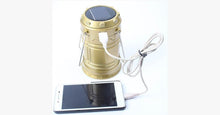 Load image into Gallery viewer, Solar Outdoor Led Camping Light With Portable Charging Power Bank