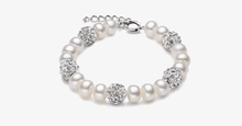 Load image into Gallery viewer, Silver And Pearl Bracelet