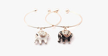 Load image into Gallery viewer, Elegant Rose Gold Elephant Charm Bangle - FREE SHIP DEALS