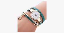 Load image into Gallery viewer, Gold Charm Wrap Watch - FREE SHIP DEALS