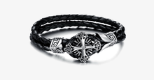Load image into Gallery viewer, Vintage Cross Men's Bracelet - FREE SHIP DEALS
